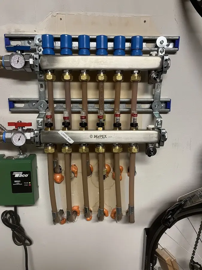 Plumber performing Leak Detection at a residential property in Mattapoisett